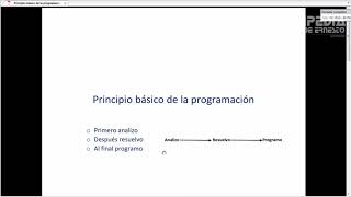 Curso de programación desde cero-Principio básico de programación