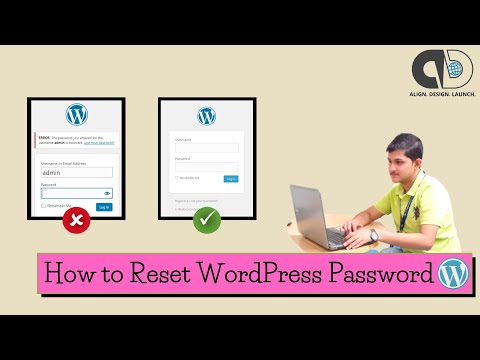 HOW TO RESET WORDPRESS PASSWORD | Aligner Designer I WordPress Tutorial | 2 Ways to Reset Password