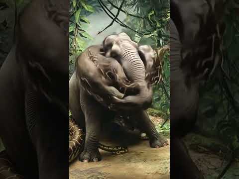 snake eat elephant #nature #naturelovers #animals