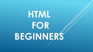 Introduction to Html for Beginners: 2021