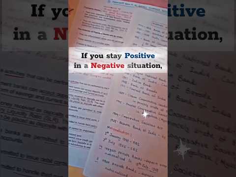 Stay positive, stay focused ๐ฏโจ | #studymotivation #bankingaspirant #sbipo #ibpspo #sbiclerk #rrbpo