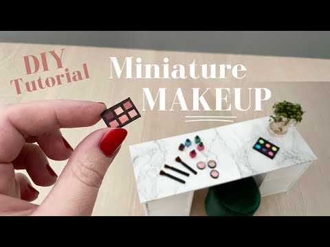 DIY Miniature - How to make miniature MAKEUP | Dollhouse miniature
