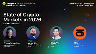 State of Crypto Markets in 2026 | CoinGecko Virtual Meetup #33