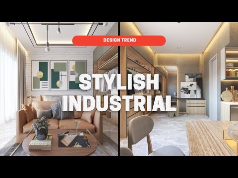Stylish Industrial Lounge