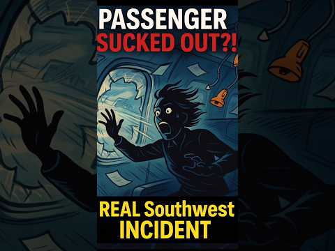 Passenger Almost Gets Pulled Out of Plane Window!
