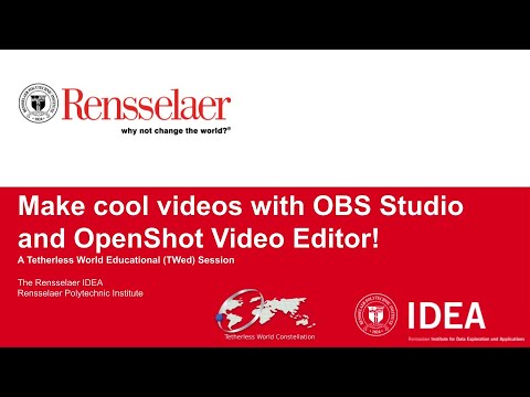Make Cool Videos with OBS Studio and OpenShot Video Editor!