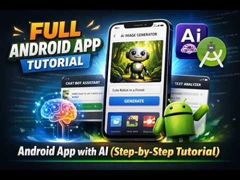 Full Android App Tutorial Using AI Studio + Android Studio #coding #googleaistudio #ai