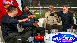 “Arsenal can’t panic” | Keane, Vieira, Neville & Richards discuss Arsenal after defeat to Man Utd