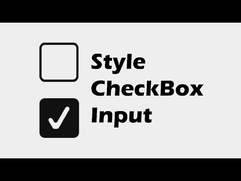Custom Style CheckBox Input with Html and Css Only