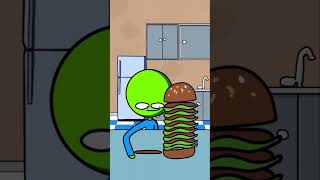 How to eat Hamburger #animation #shorts