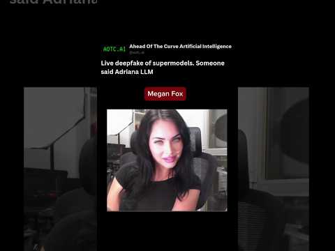 Live deepfake of supermodels