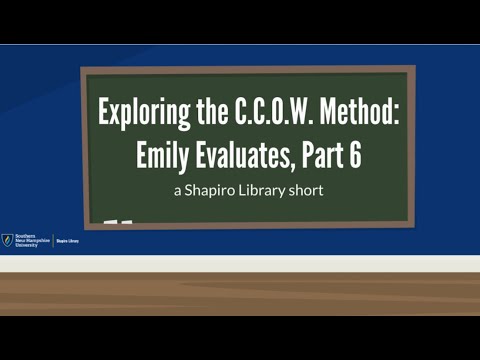 Exploring the CCOW Method: Emily Evaluates, Part 6