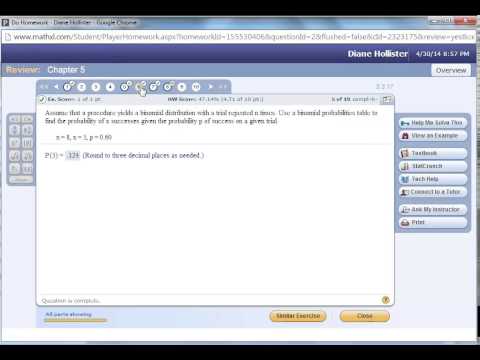 Chapter 5 Using StatCrunch for Probability Distributions