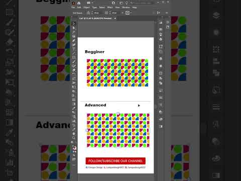 How to make pattern in illustrator #adobeillustrator #graphicdesigntutorial #illustratortricks #logo