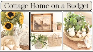 Affordable Cottage Style Decorating Ideas | Curating a home on a Budget | Styling Thrift Finds