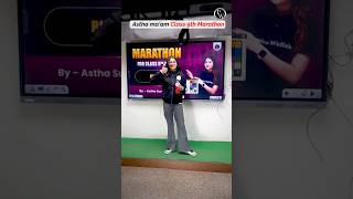 Astha ma'am Class 9th Marathon Behind Scene 📹 #BehindTheScene #Marathon #Class9th