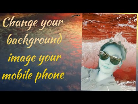 Change your background image your mobile number this app