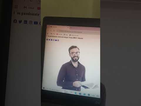 Portfolio Without css #html #javascript #css #portfolio #website