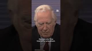 WATCH: Former chief justice would have dropped Second Amendment