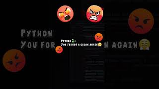 When Python Gets Angry 😤 | What if Python Could Talk? #memecoding #pythontricks#pythonlearning #cute