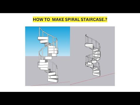 How to make a spiral staircase in sketchup.?