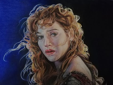 KATE WINSLET | How to draw Rose #titanic #rosedewittbukater