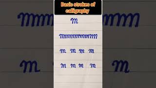 How to write m in cursive handwriting #viral #shorts #handwriting