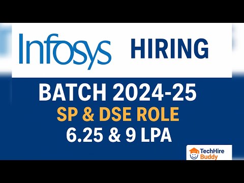 Infosys DSE & SP Hiring 2024-25 | 6.5 & 9 LPA | Eligibility, Exam Pattern