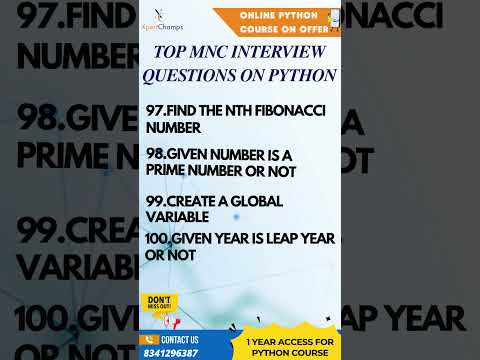 Top Python Interview Questions part-25 | XpertChamps Insights