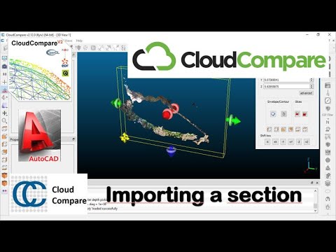 Creating and Exporting Sections in CloudCompare: DXF Export for AutoCAD