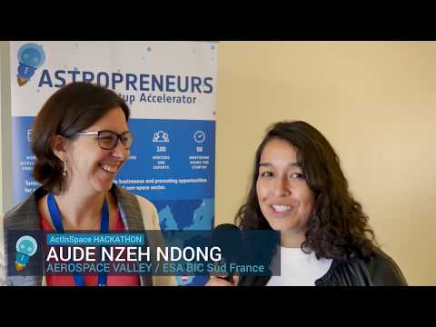 Aude Nzeh Ndong about ActInSpace as an entrypoint for the Astropreneurs programme
