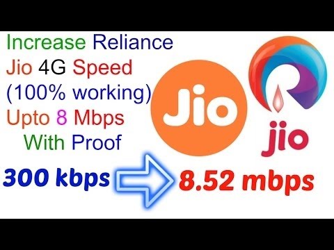 How to increase Reliance Jio Speed 100% Working in TWO STEPS