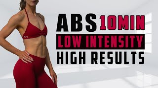 10MIN No Equipment Beginner Abs Workout — Low Intensity, High Results
