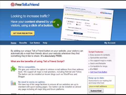 Traffic Generation - The Importance Of Tell A Friend Form