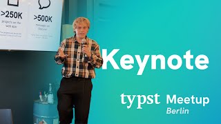 Keynote | Martin Haug @ Typst Meetup
