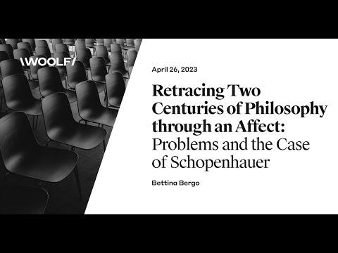 Woolf Public Seminar | Problems and the Case of Schopenhauer | APR 26, 2023