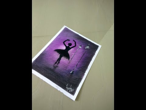 Dancing Girl Soft Colour Painting