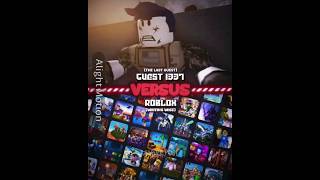 Guest 1337 (The Last Guest) vs Roblox (Writing Wise) #roblox #edit #robloxedit #oblivioushd