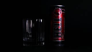 Hell Energy Drink Commercial at home