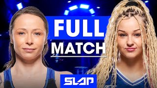 SHE GETS THE PEOPLE GOING!!! | Power Slap 13: Jayme Hinshaw vs Hollyhood Haley J | FULL MATCH