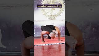 Eka pada Sirsasana push ups - Yogachariya N.S.M.Raajan #ekapadasirsasana #yogashorts #yogainspo
