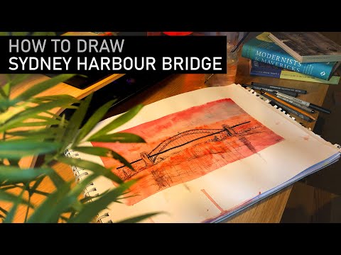How to draw Sydney Harbour Bridge | Drawing For The Soul