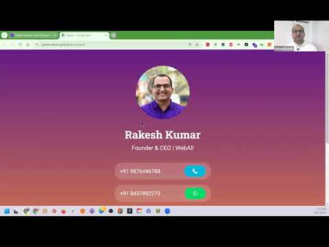 Digital Visiting Card #html #css #javascript #weball
