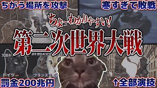 分かりやすすぎる第二次世界大戦【猫ミーム】
