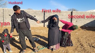 The first wife was sick, and the husband tried to win her heart by taking her to the hospital, but.