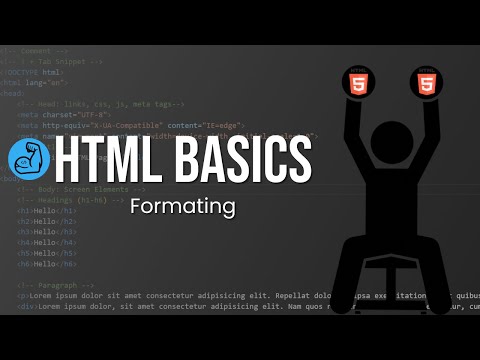 HTML Basics || Formatting - Prt 3