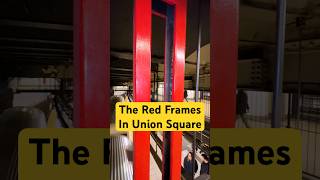 The Red Frames in Union Square #nyc #nychistory #unionsquare #didyouknow #exploreny #funfacts #fyi