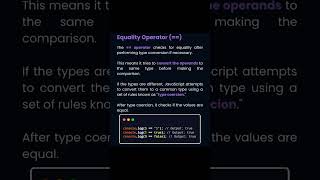 == VS === operator #trending #operator #equal #doubleequal #shortviral