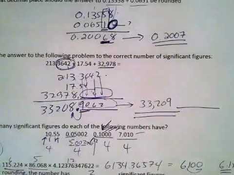 Step by step solutions to sig fig problems