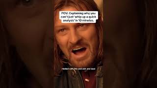 Explaining Why Quick Analysis Isn’t That Simple